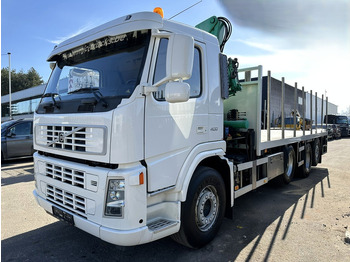 Грузовик бортовой/ Платформа, Автоманипулятор Volvo FM 400 8x2 PRITSCHE (7m) + KRAN HMF 1460 K3 - 234.000km - LIFT + STEERING AXLES - EURO 3 - I-SHIFT - BE TRUCK: фото 3