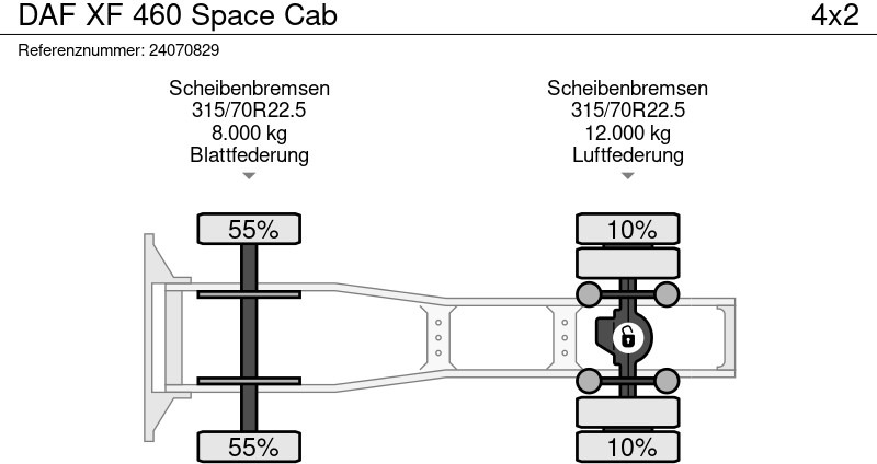 Тягач DAF XF 460 Space Cab: фото 17