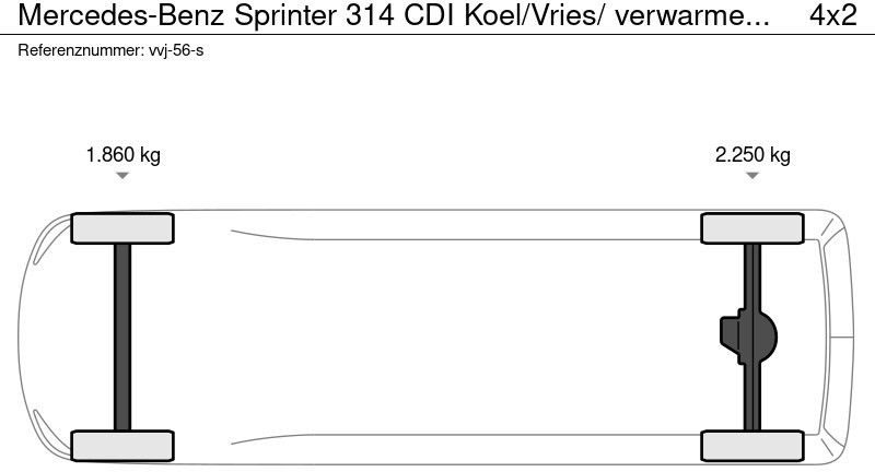 Фургон-рефрижератор Mercedes-Benz Sprinter 314 CDI Koel/Vries/ verwarmen 220 volt nachtaansluiting: фото 18