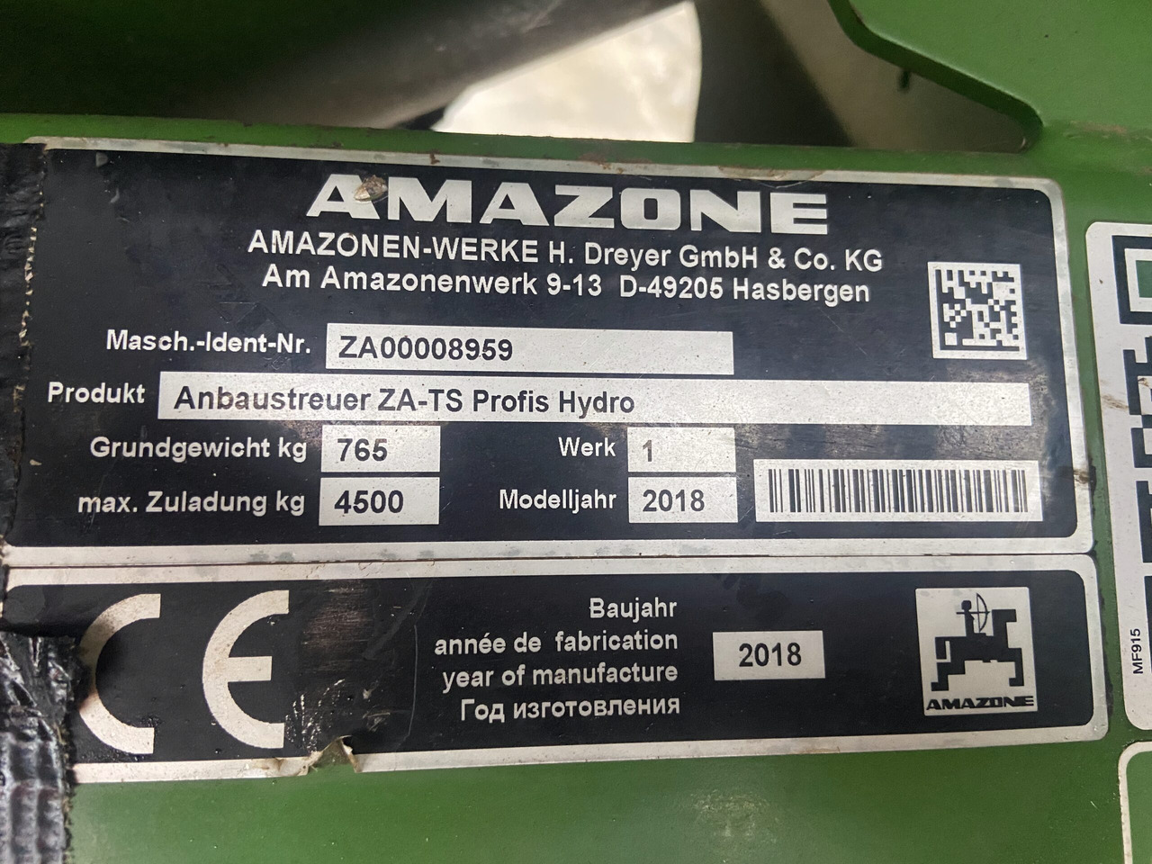 Разбрасыватель удобрений Amazone ZA-TS4200: фото 7