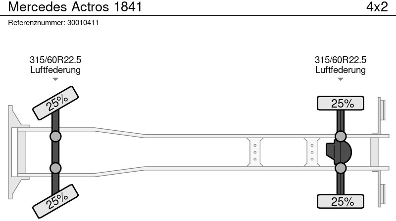 Грузовик-шасси Mercedes-Benz Actros 1841: фото 14