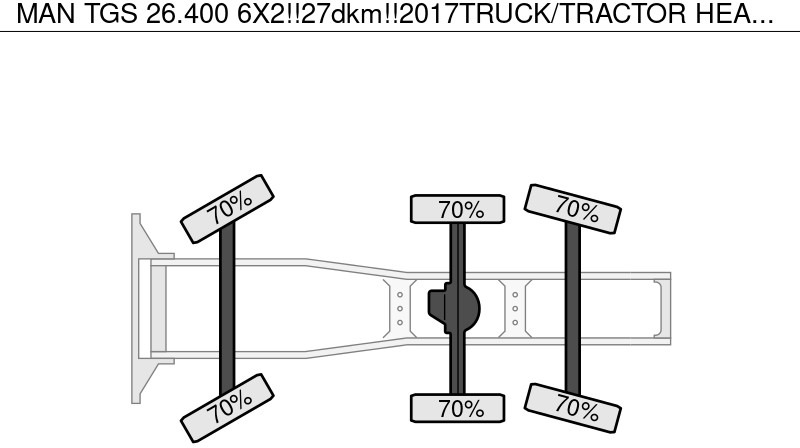 Тягач MAN TGS 26.400 6X2!!27dkm!!2017TRUCK/TRACTOR HEAD/FASSI 60TM/FLY-JIB! WINCH/LIER!ROOF/DACH!!MANUTENTION!!: фото 20