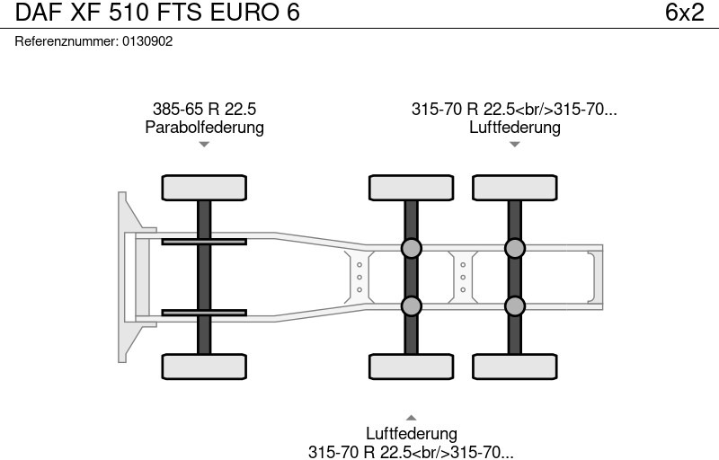 Тягач DAF XF 510 FTS EURO 6: фото 17